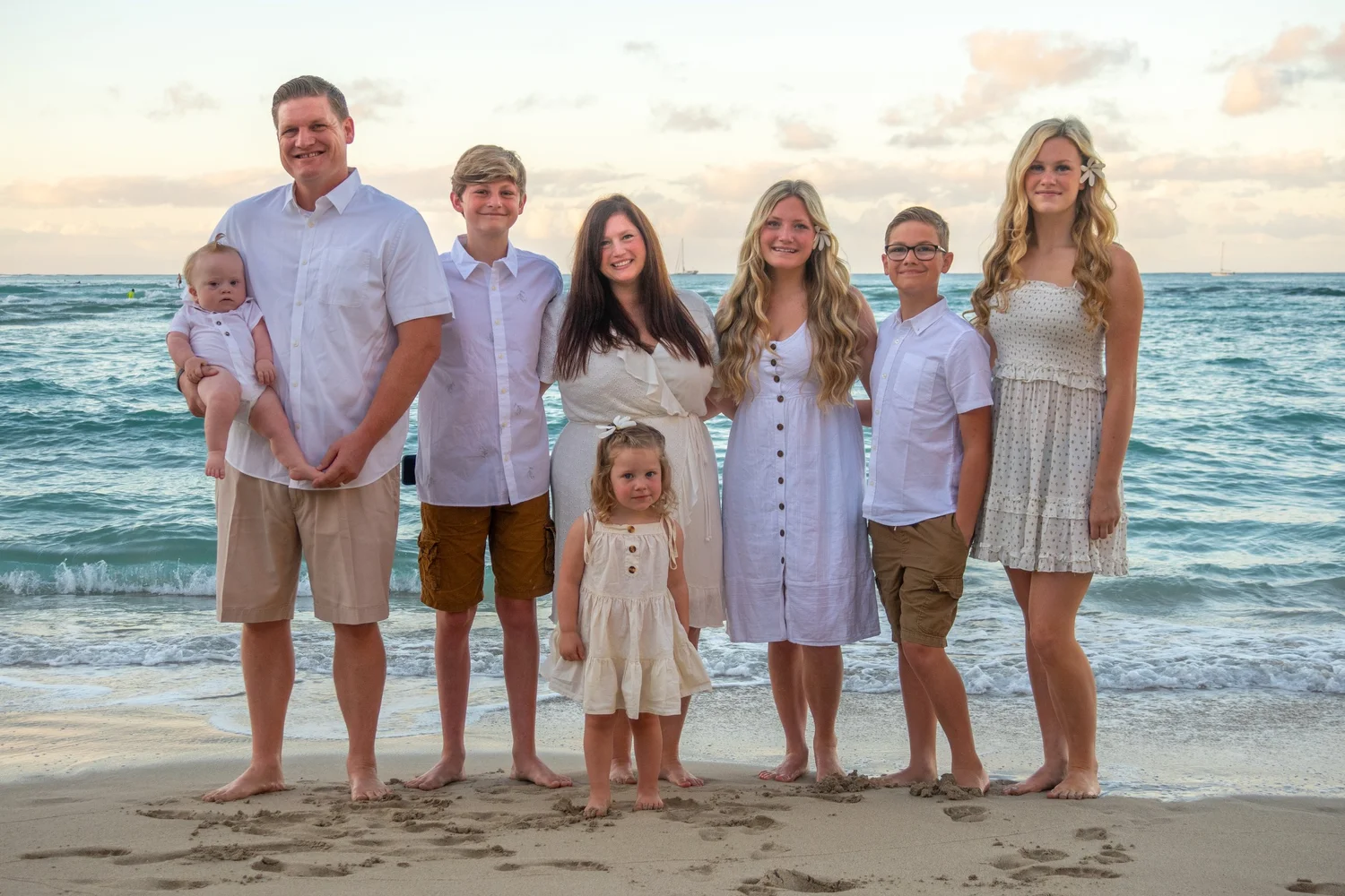 Attorney Shillig in a recent family photo with his wife, Caroline, and their six children.